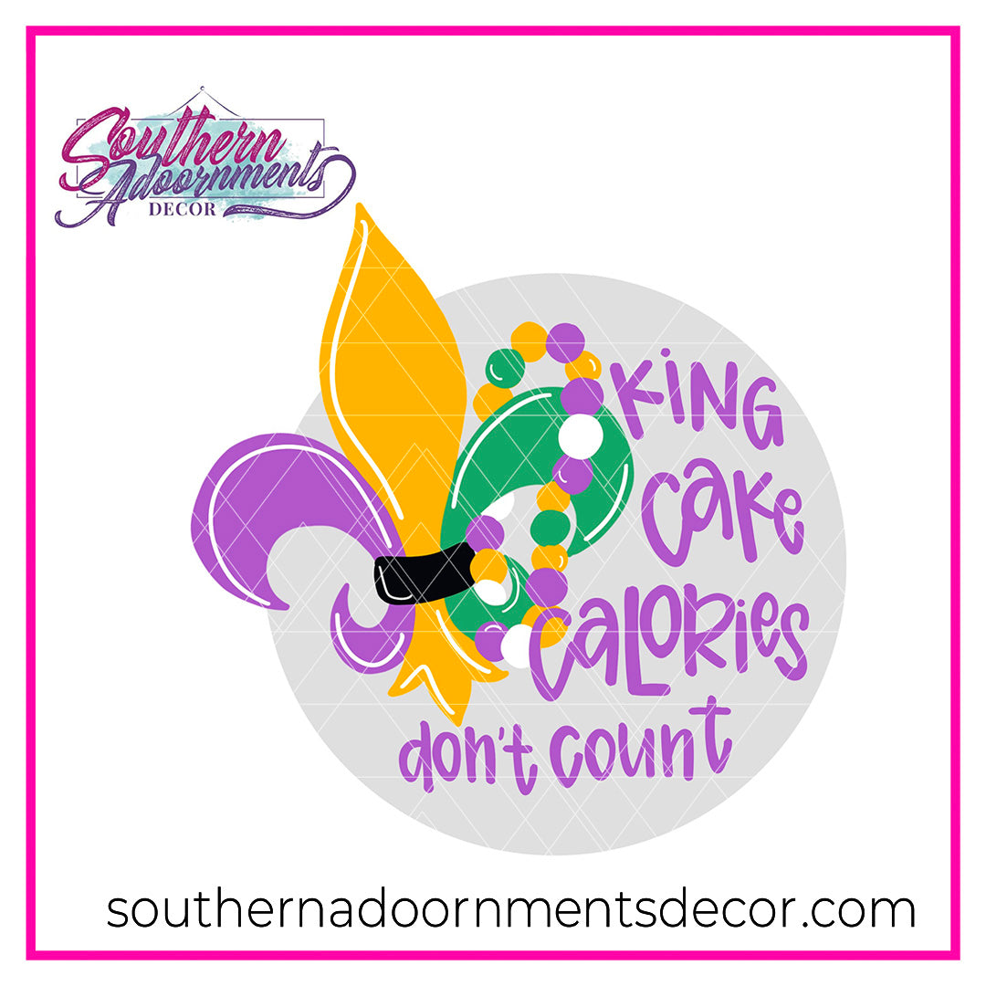 King Cake Calories Blank