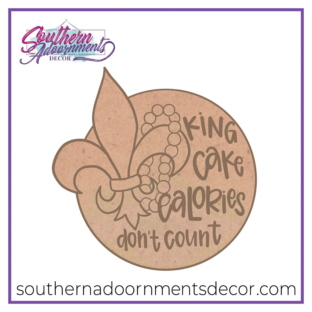King Cake Calories Blank