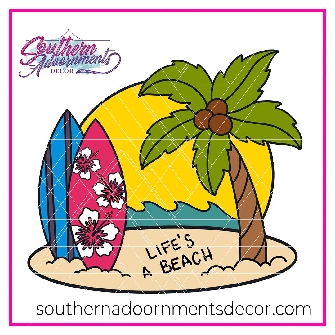 Life's a Beach Wooden Blank