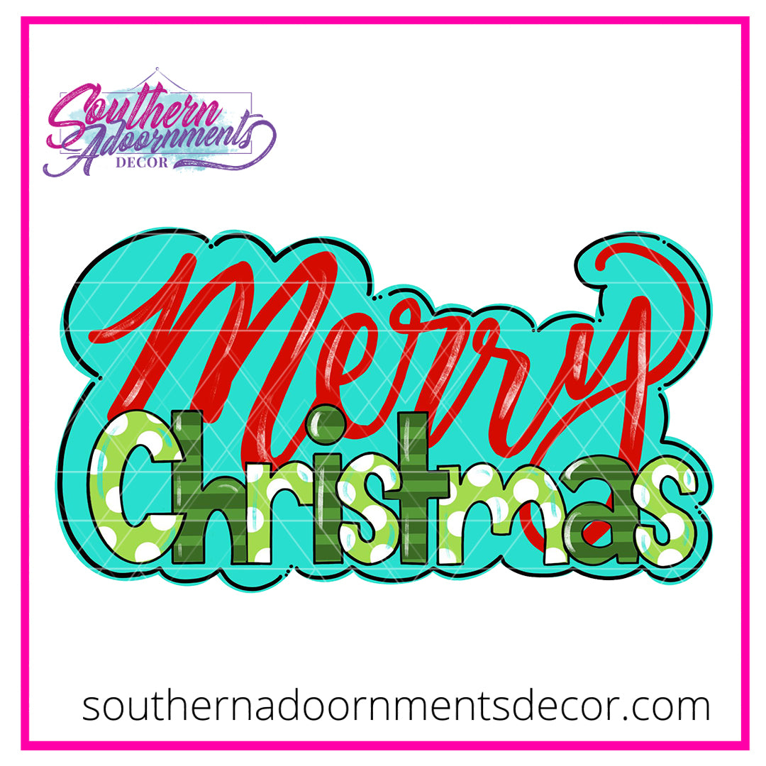 Merry Christmas Wooden Blank