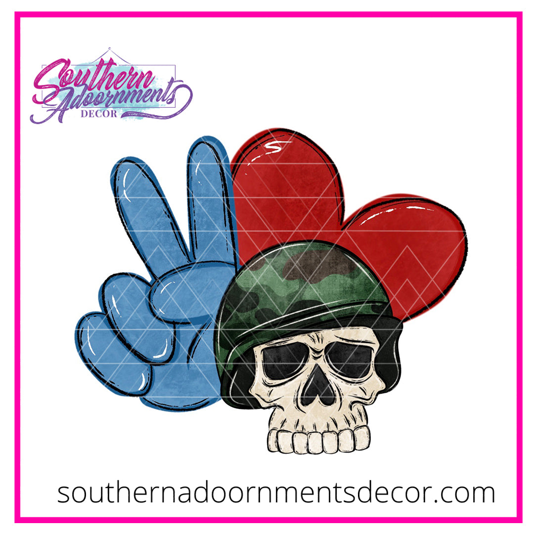 Military Skull Blank