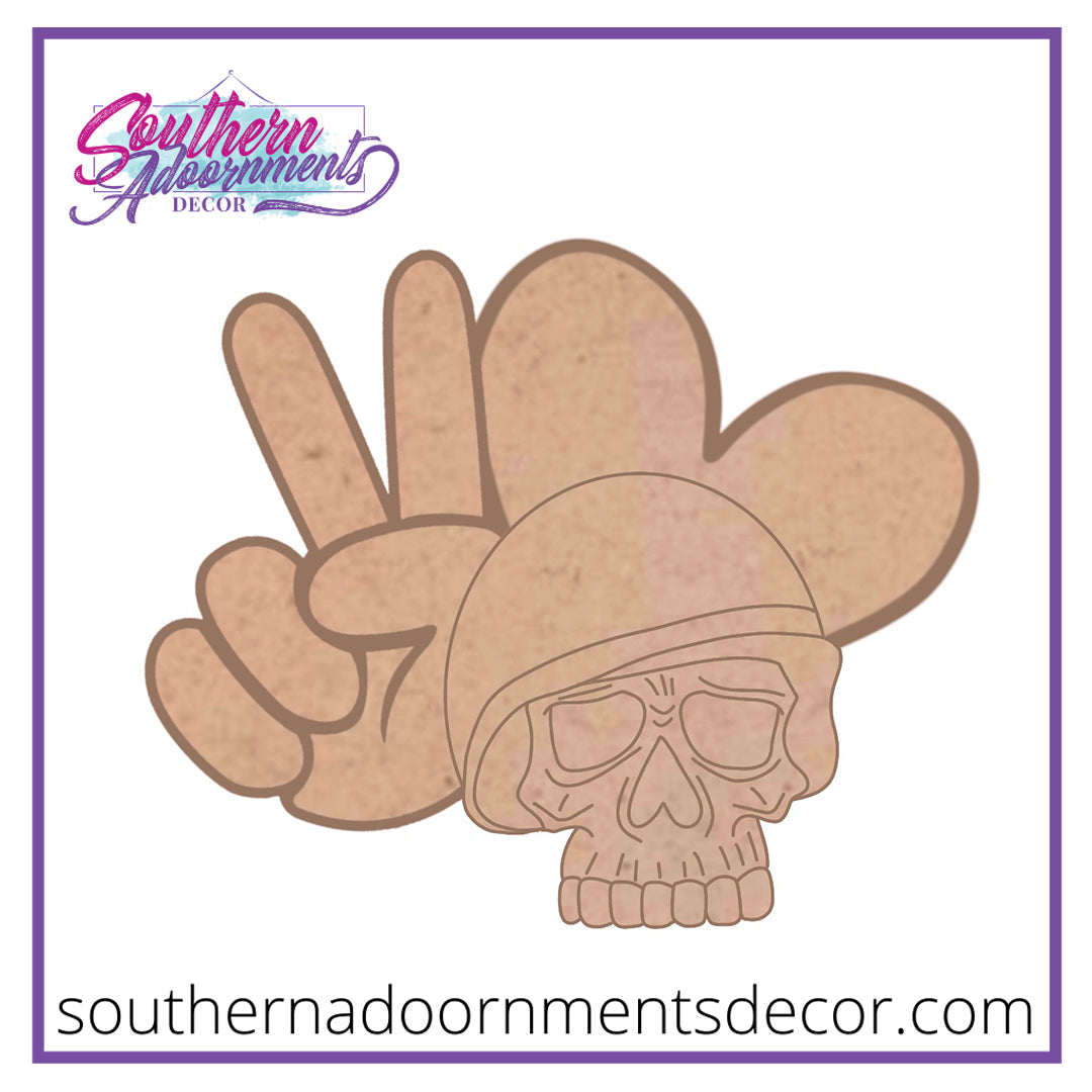 Military Skull Blank
