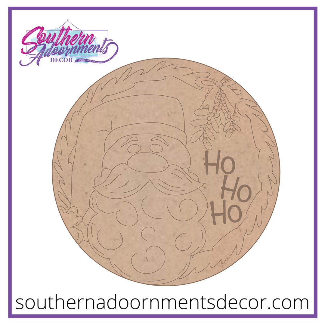 Mistletoe Santa Blank