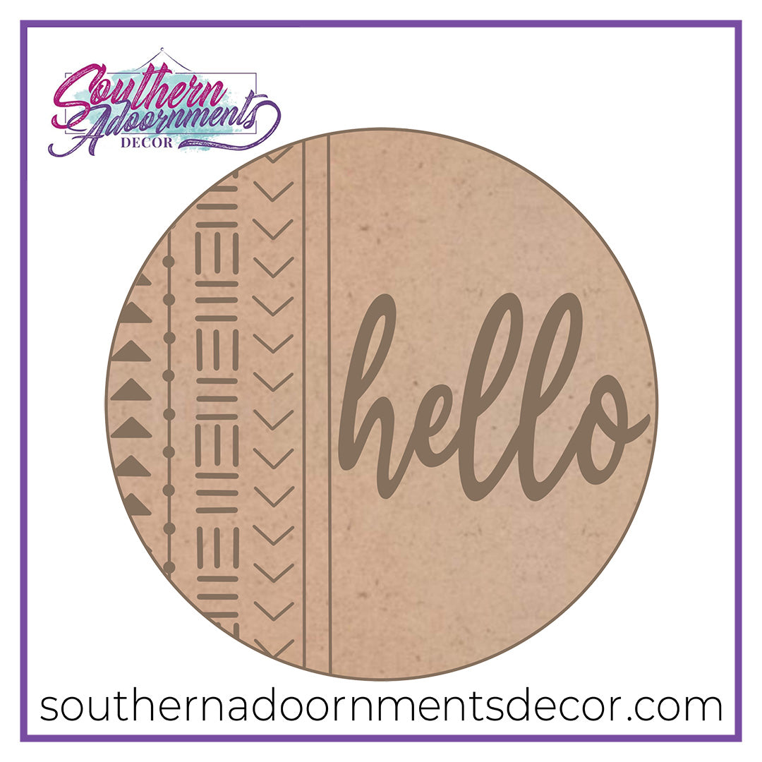 Mod Pattern Hello Blank