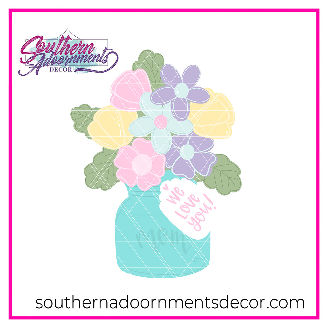 Mom's Bouquet Blank
