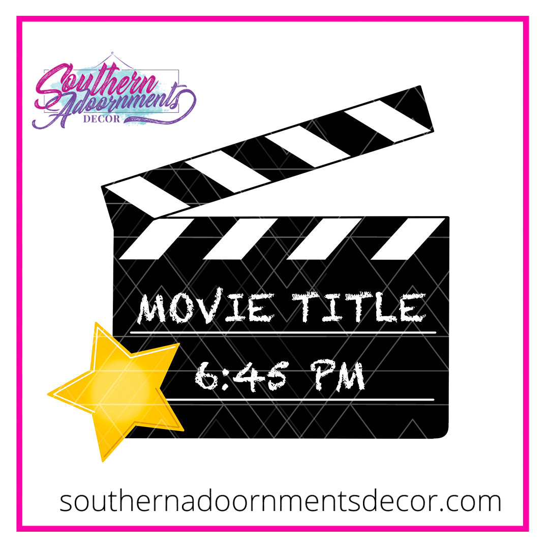 Movie Director Board Blank