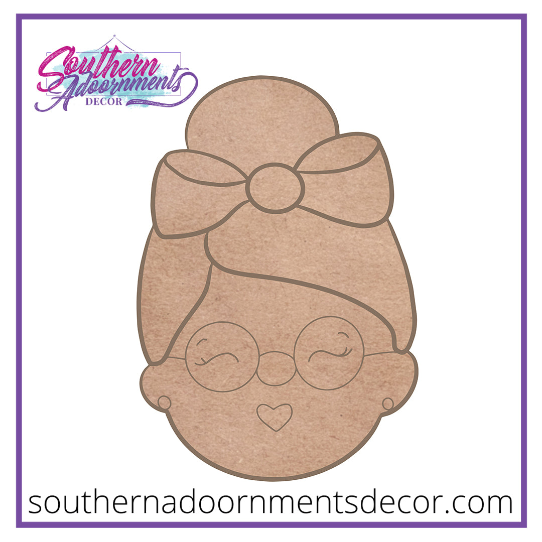 Mrs. Claus Wooden Blank