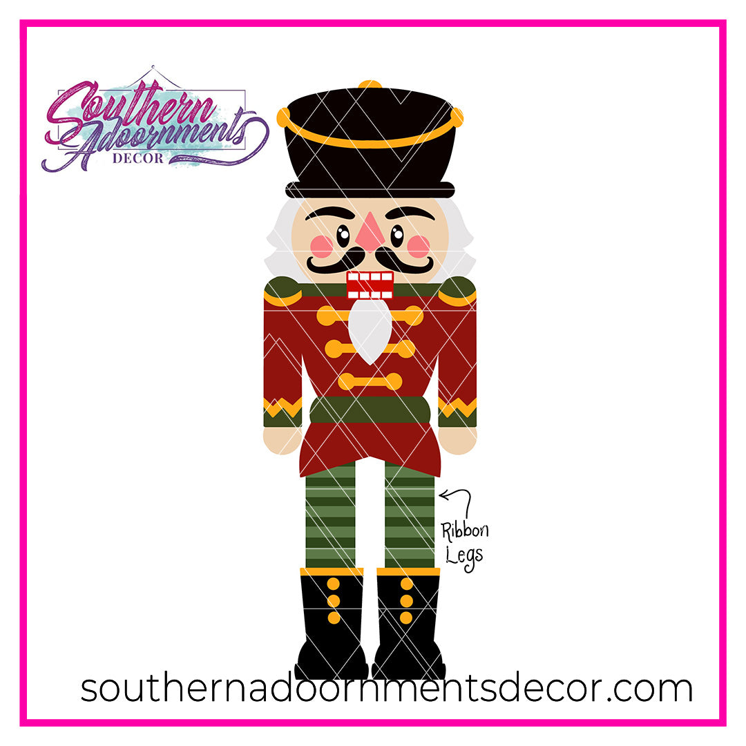 Nutcracker Ribbon Legs Blank