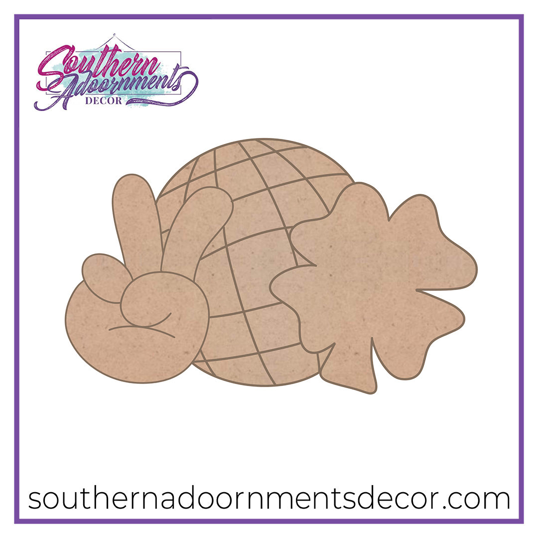 Peace Disco Shamrock Blank
