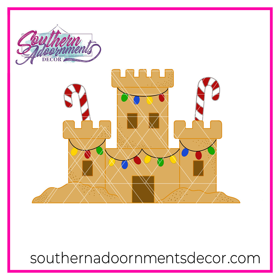Peppermint Sandcastle Blank