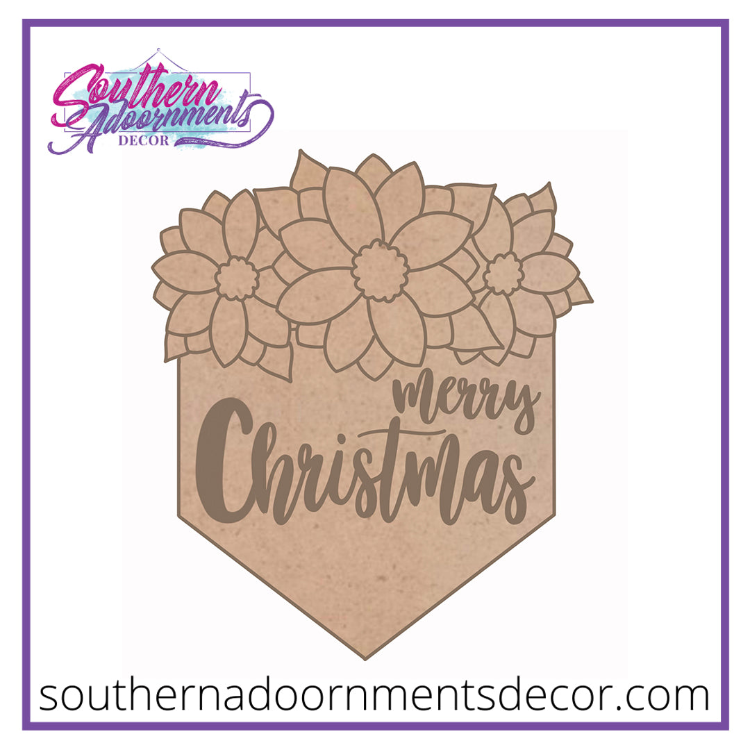 Poinsettia Pocket Blank