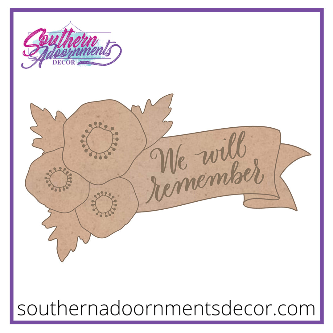 Poppies Banner Blank