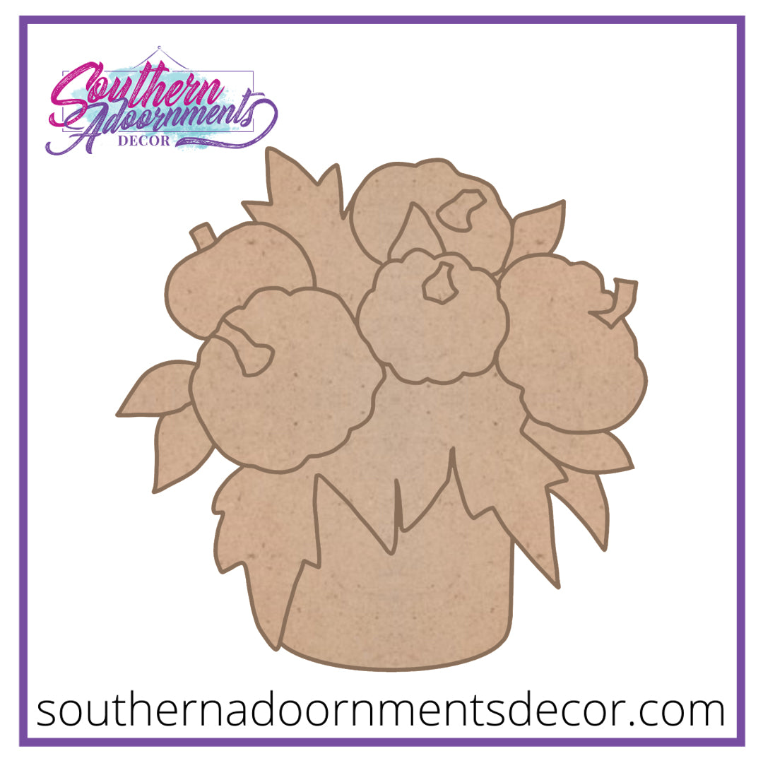 Pumpkin Bouquet Wood Blank