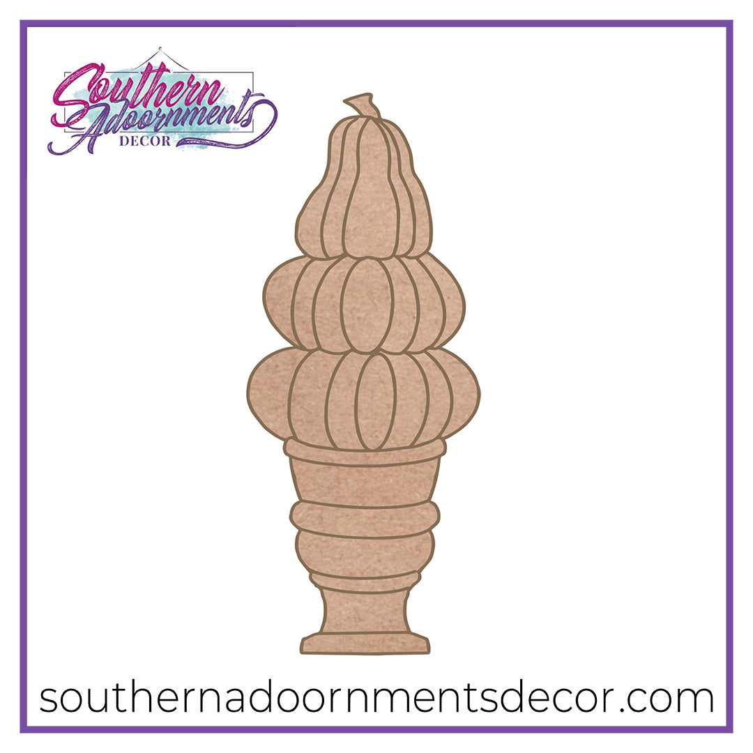 Pumpkin Topiary Sitter BLANK