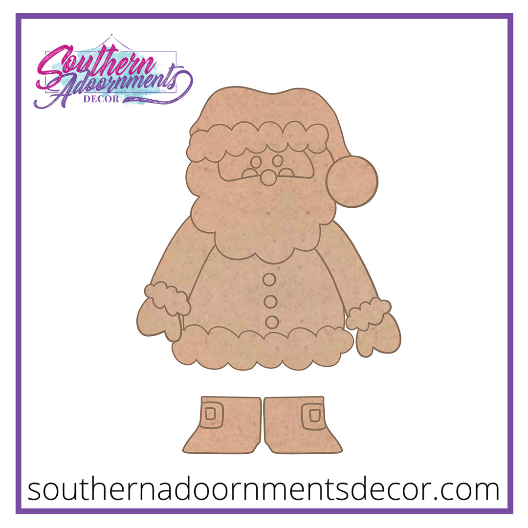 Santa Ribbon Legs Blank