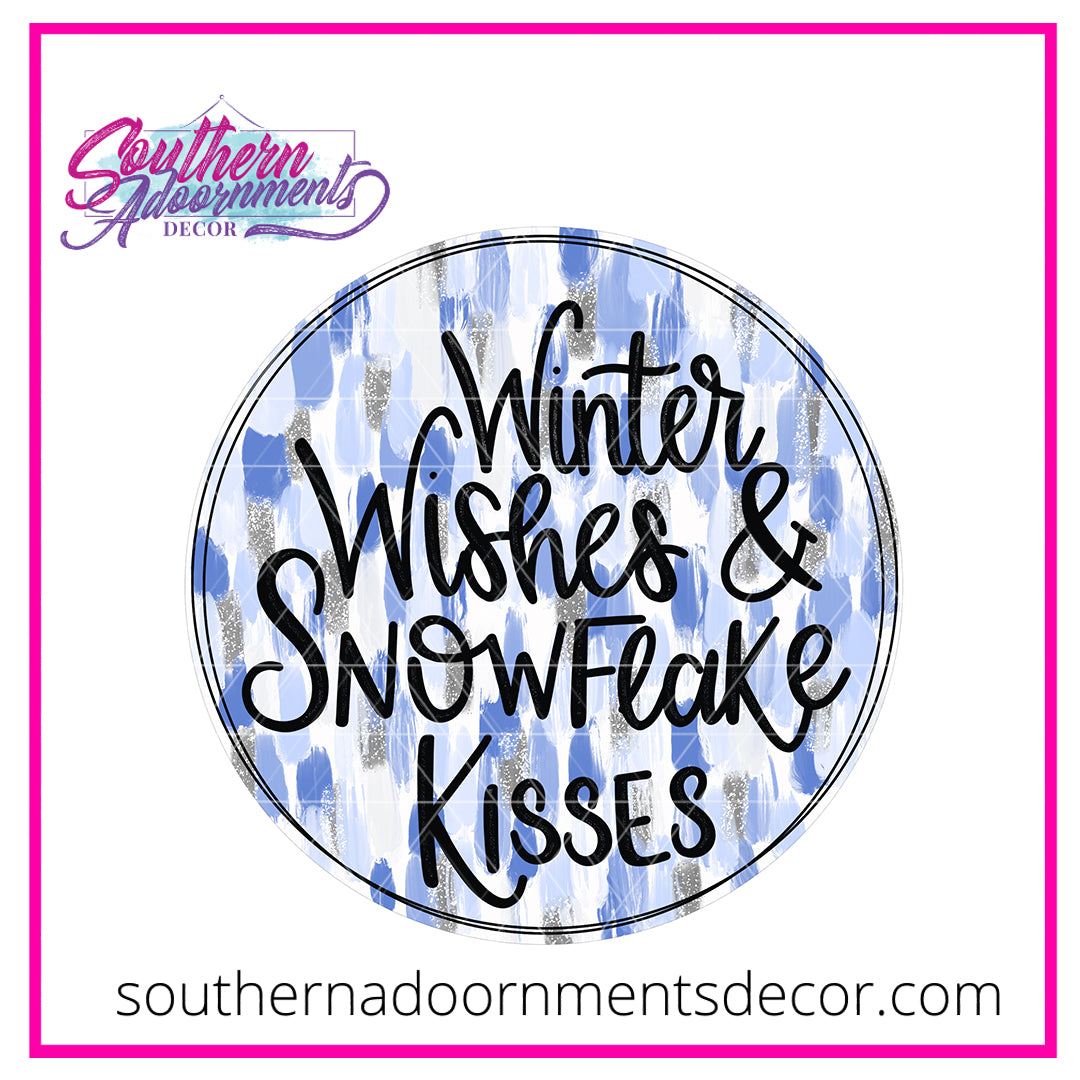 Snowflake Kisses Blank