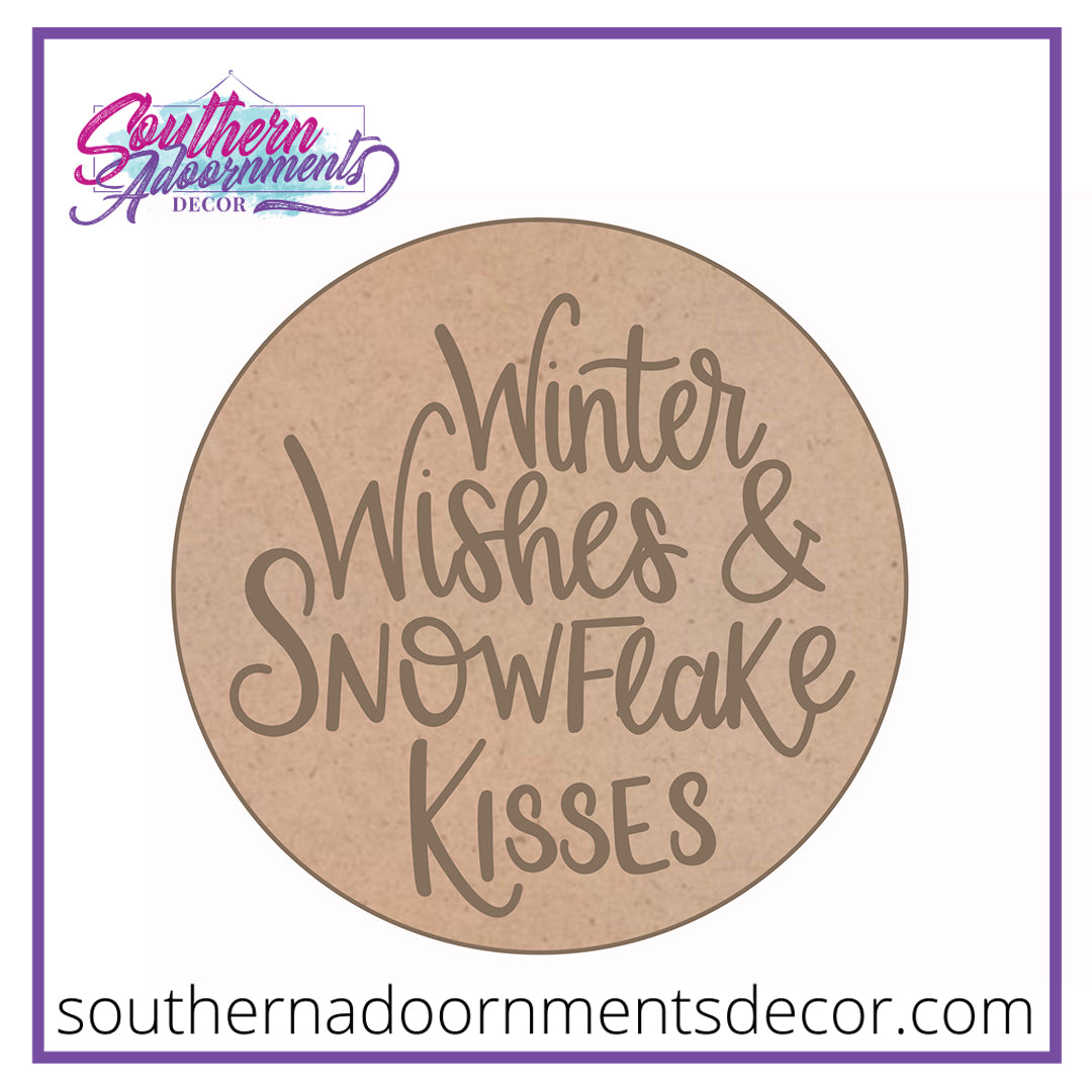 Snowflake Kisses Blank