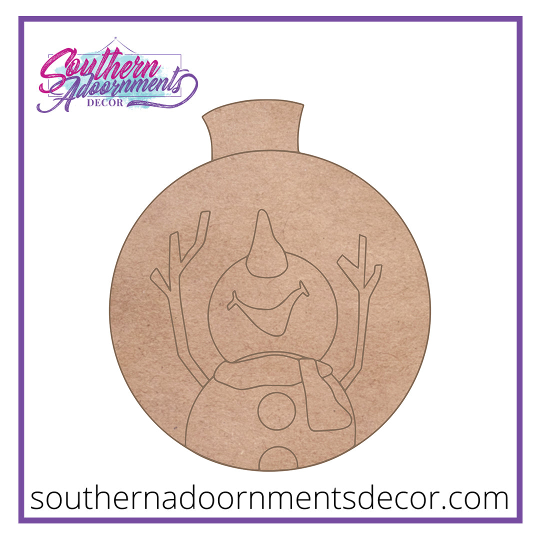 Snowman Ornament Blank