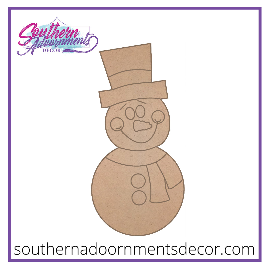 Snowman Wooden Blank