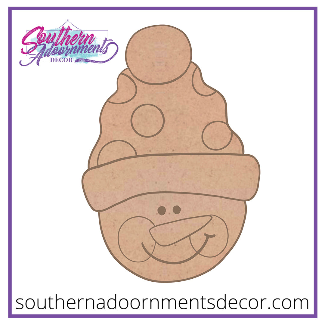 Sock Cap Snowman Blank