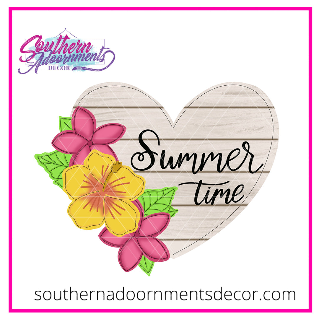 Summertime Heart Blank