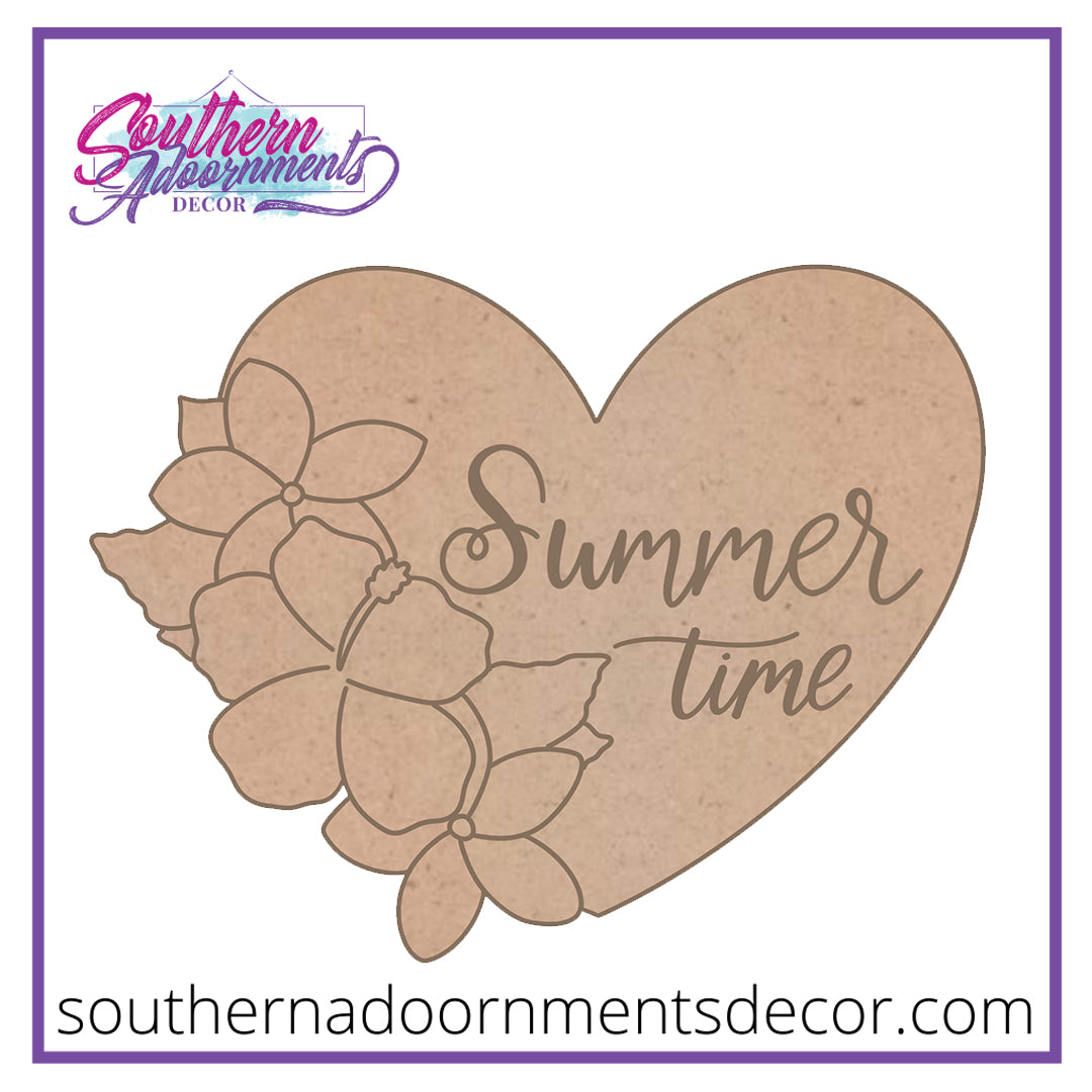 Summertime Heart Blank