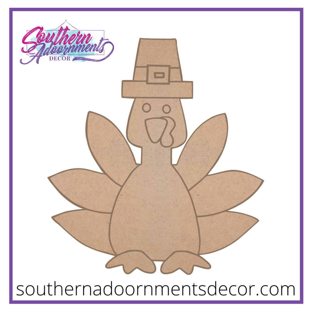 Turkey Pilgrim Wooden Blank