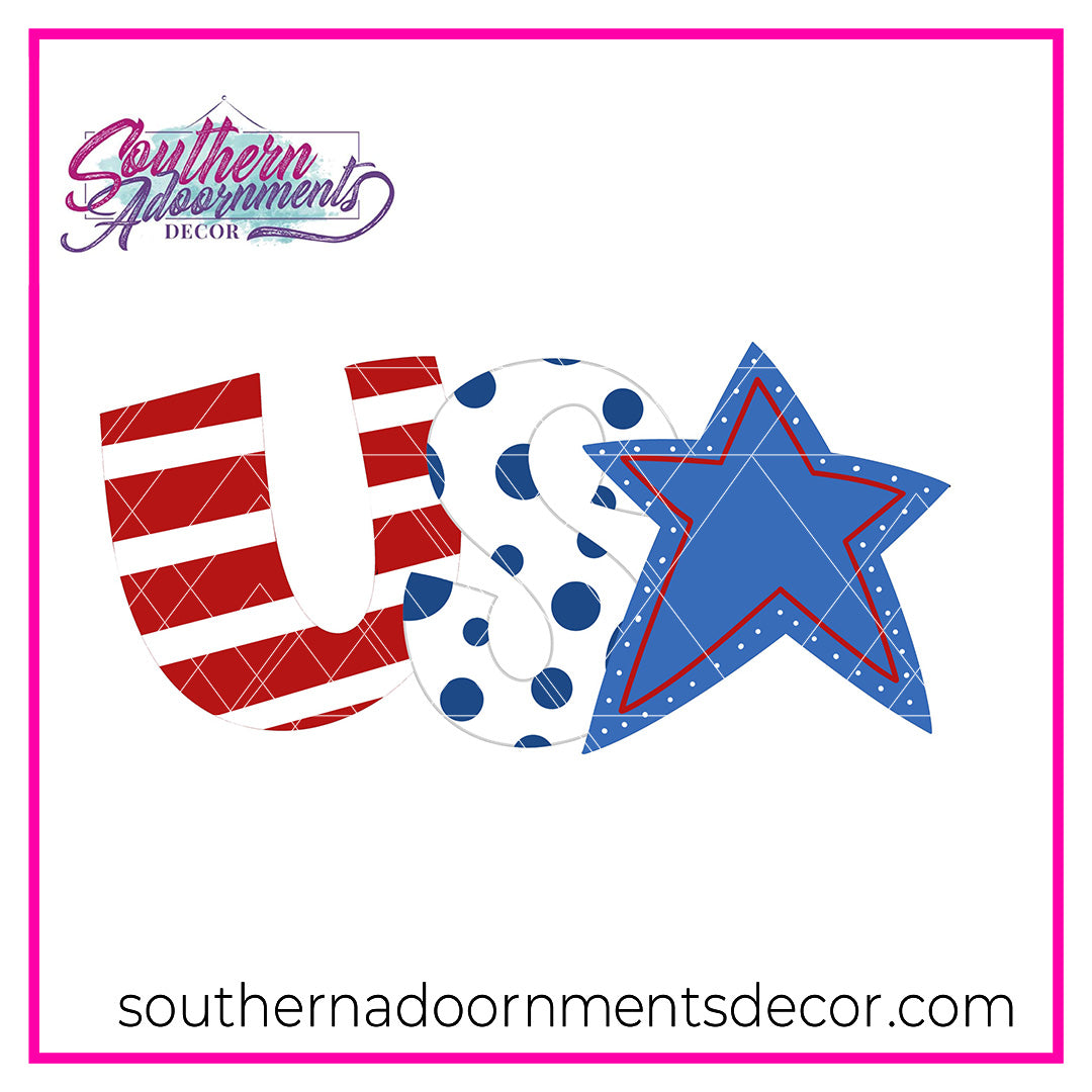 USA Star Blank