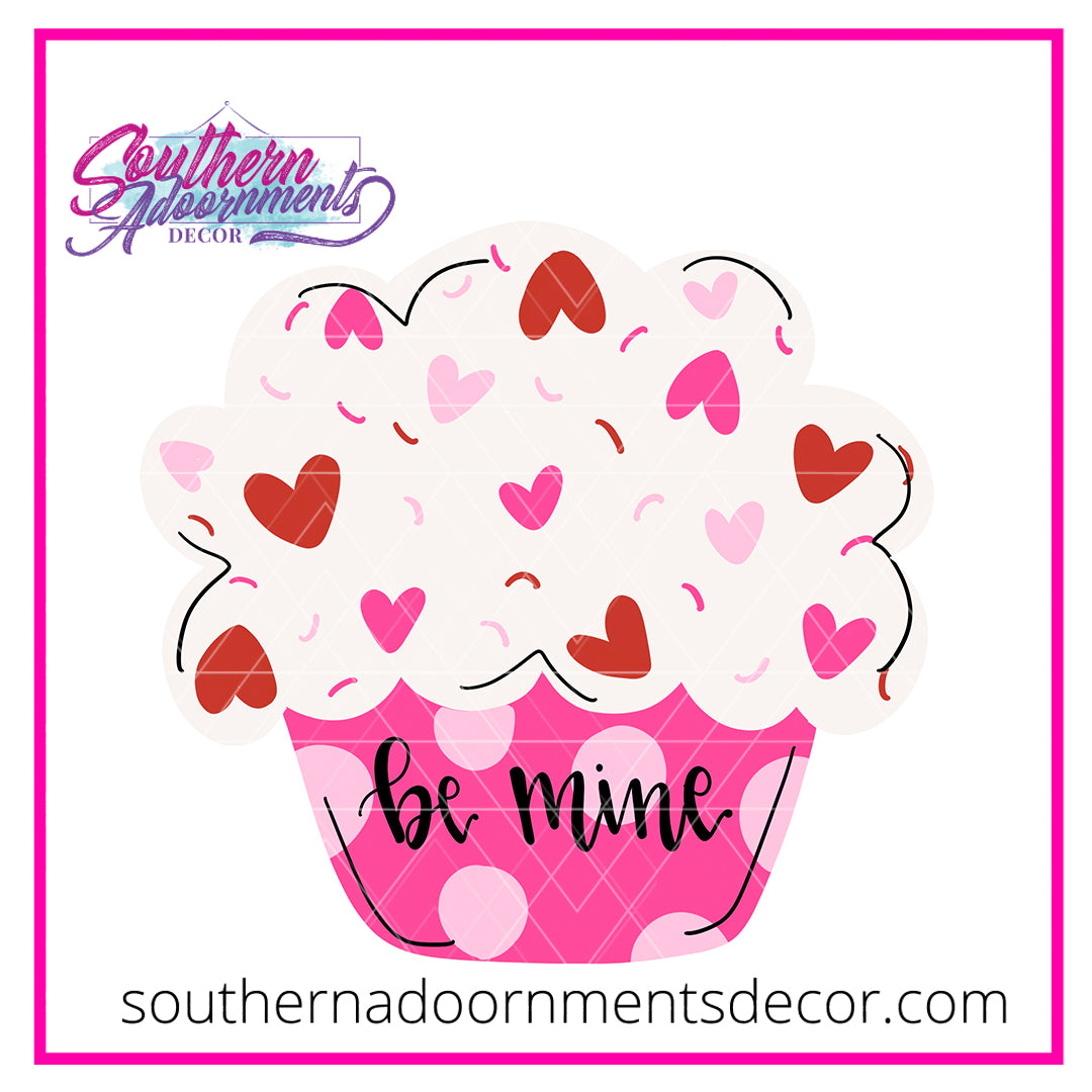 Valentine Cupcake Blank