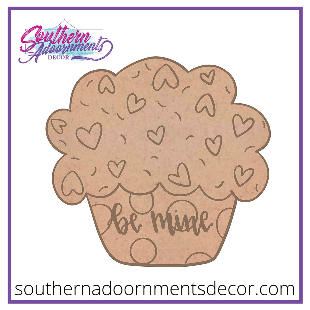 Valentine Cupcake Blank