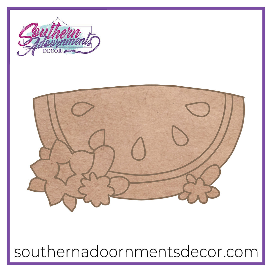 Watermelon Flowers Wooden BLANK