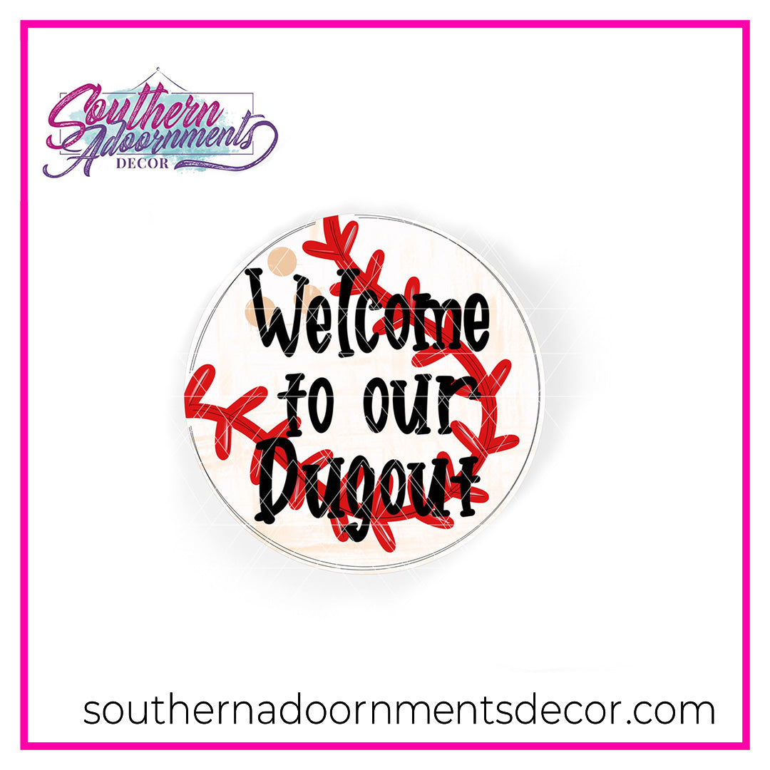 Baseball Welcome to our Dugout Blank