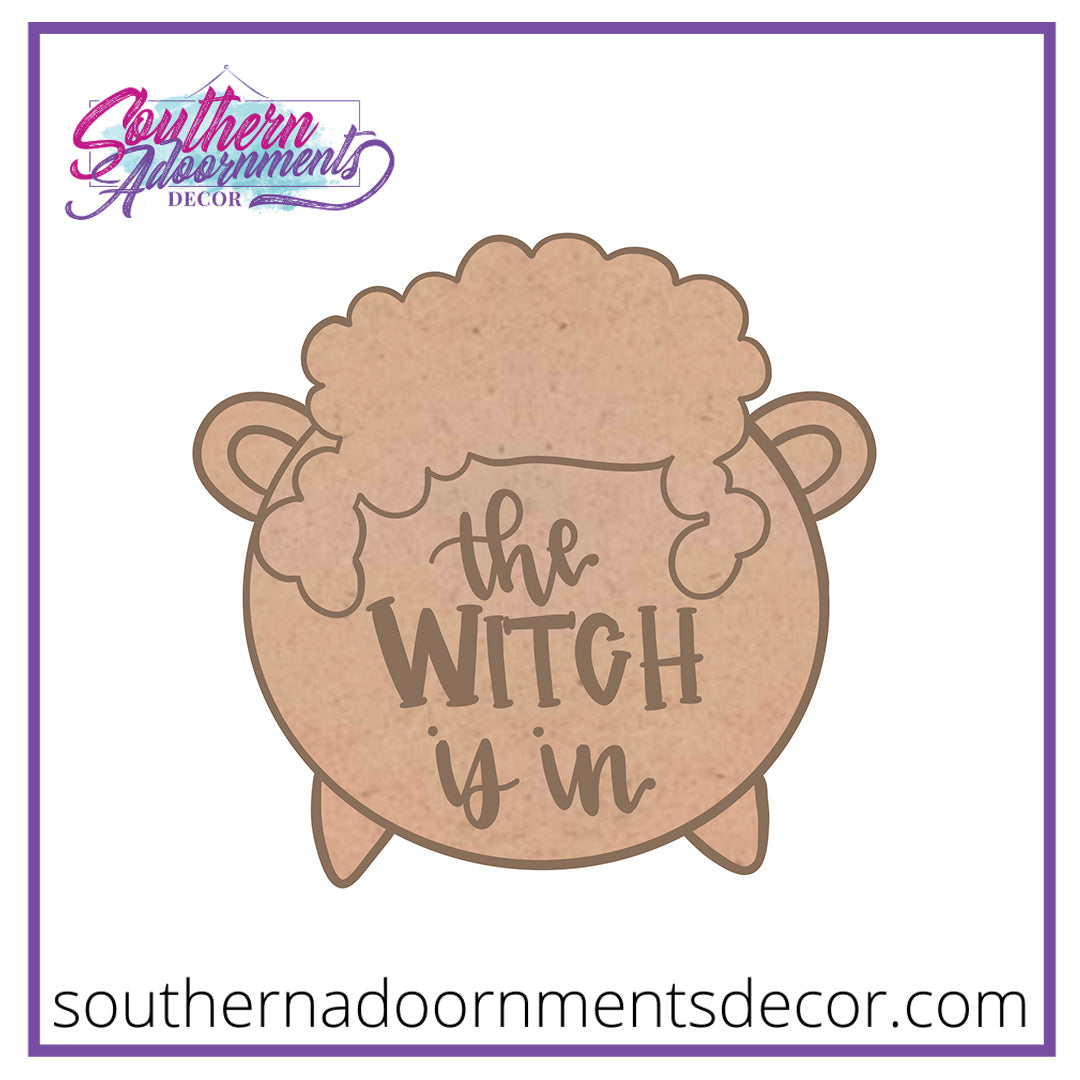 Witch Is In Cauldron Blank