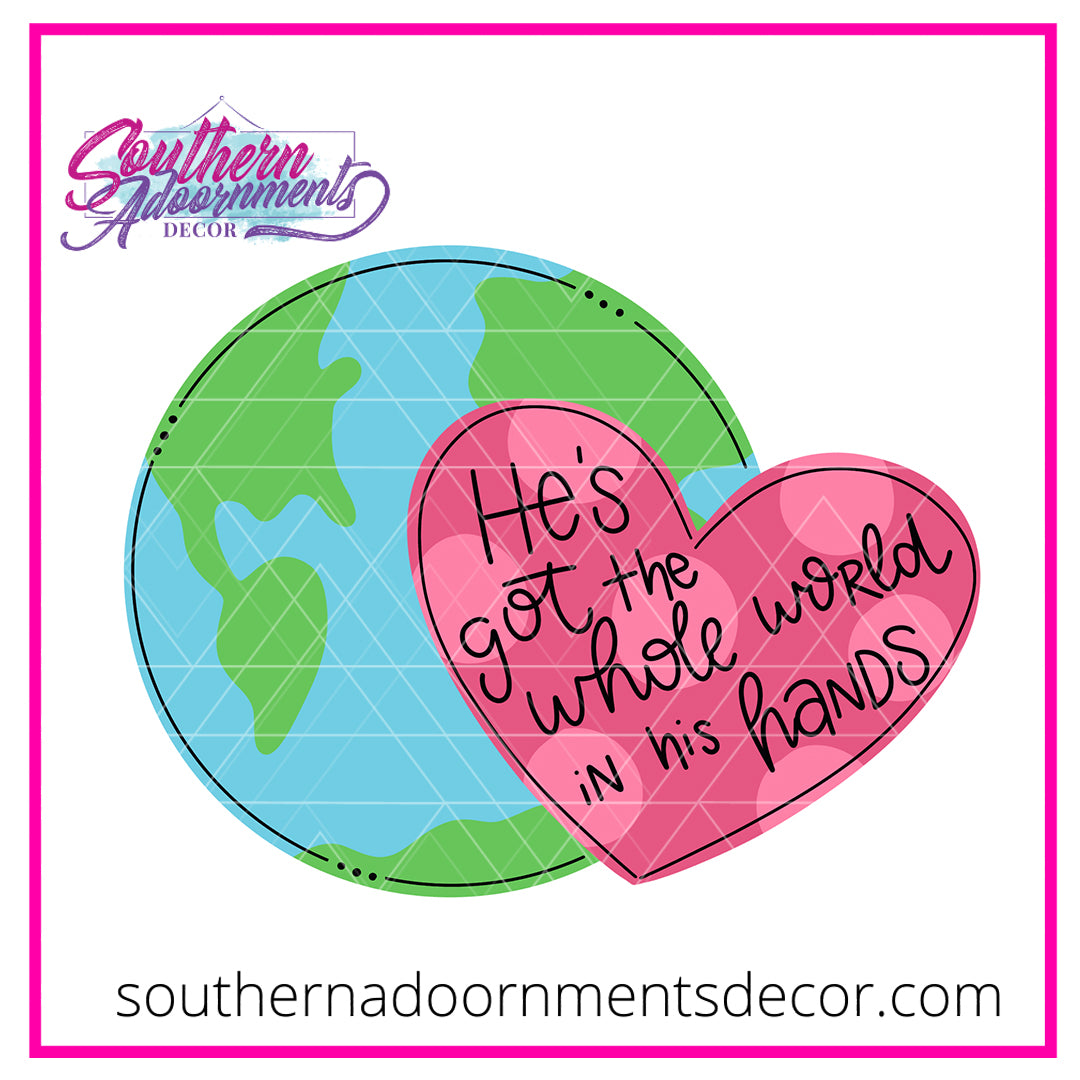 World in His Hands Blank