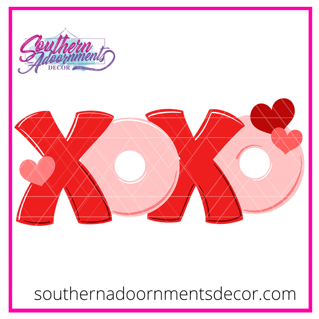 XOXO Hearts Blank