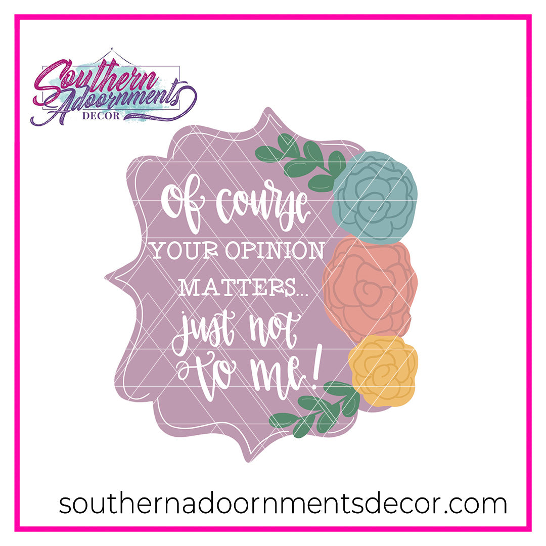 Your Opinion Matters Blank