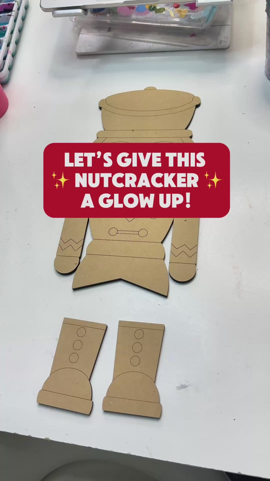 Nutcracker Ribbon Legs Blank