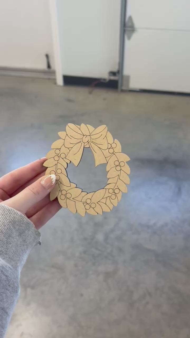 Holly Wreath Blank