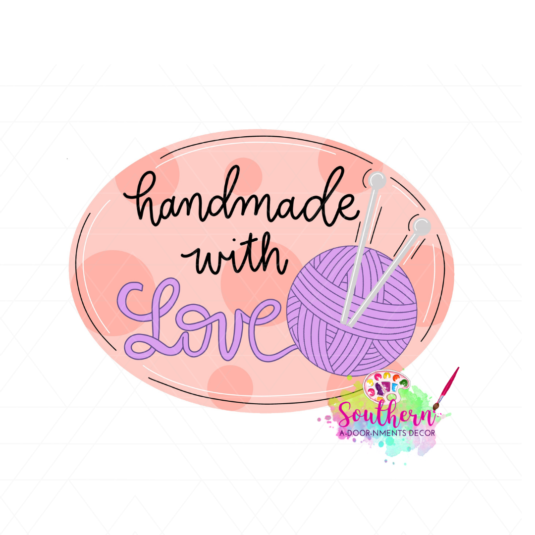 Handmade Love Yarn Template & Digital Cut File