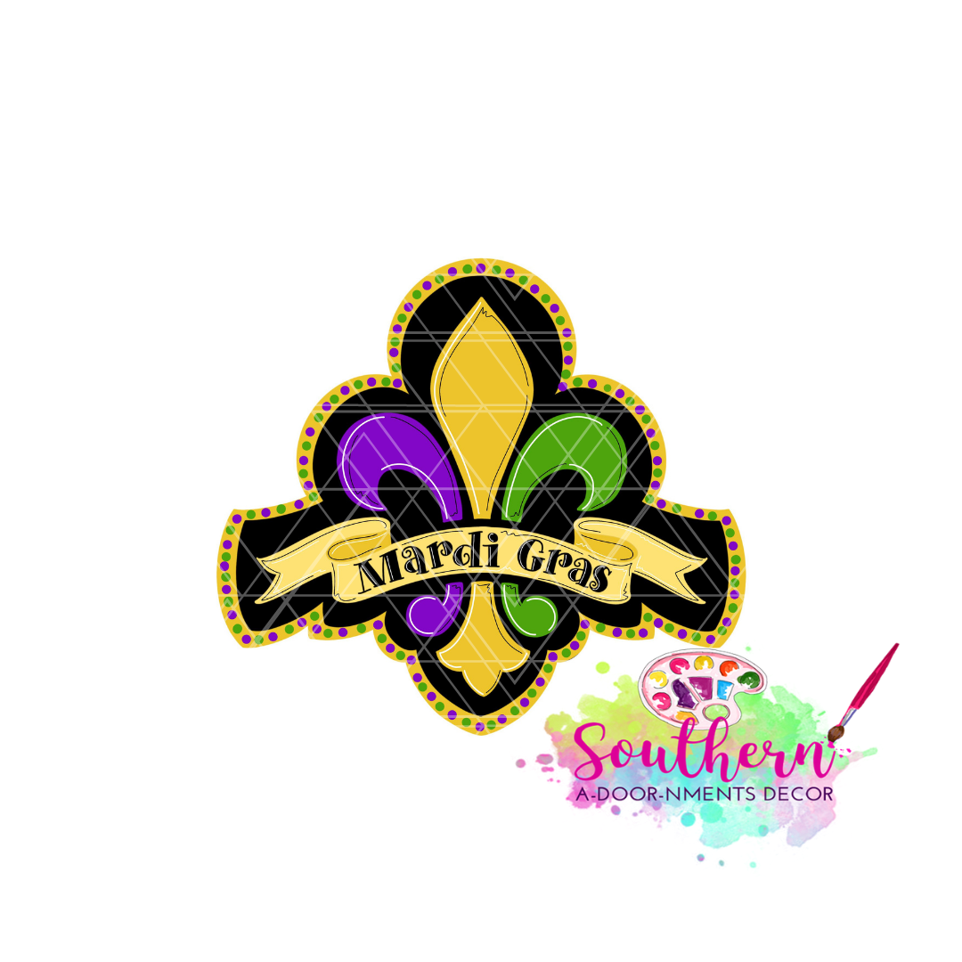 Mardi Gras Template & Digital Cut File