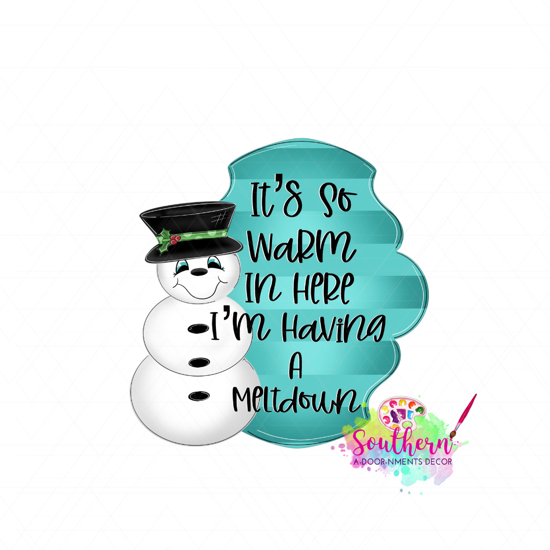 Snowman Meltdown Template & Digital Cut File