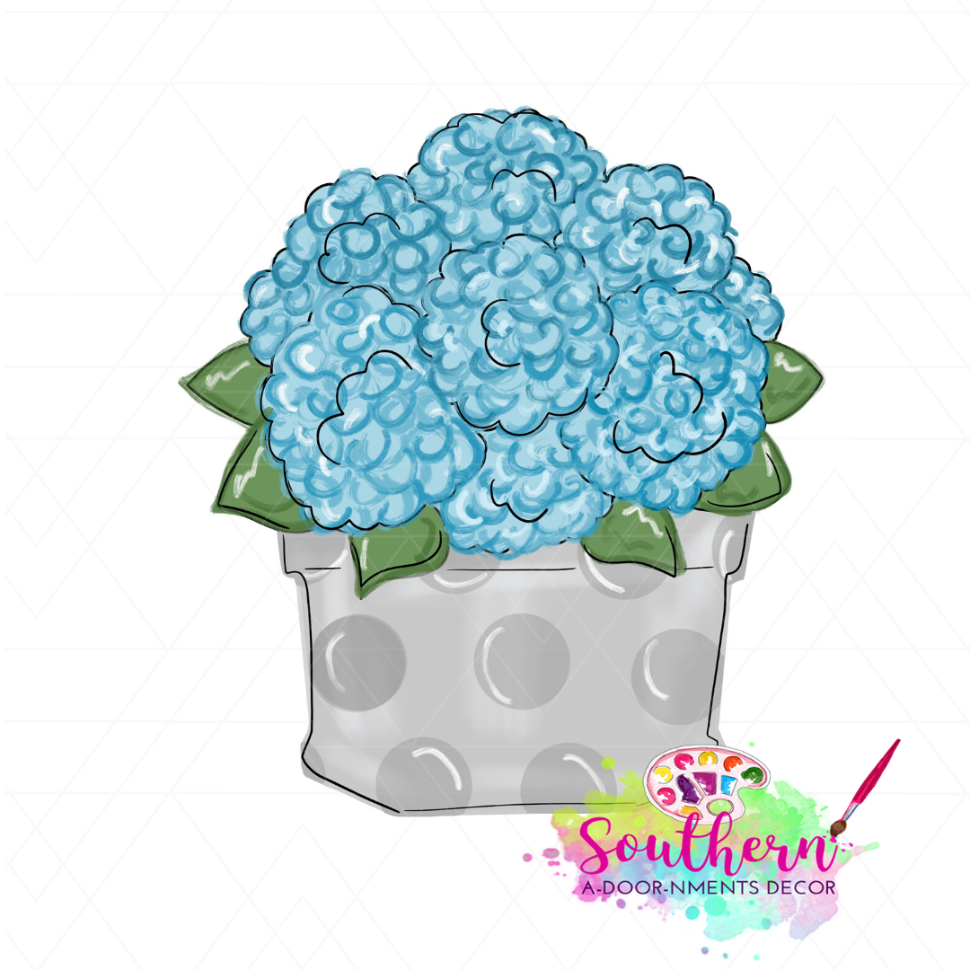 Hydrangea Sitter Template & Digital Cut File