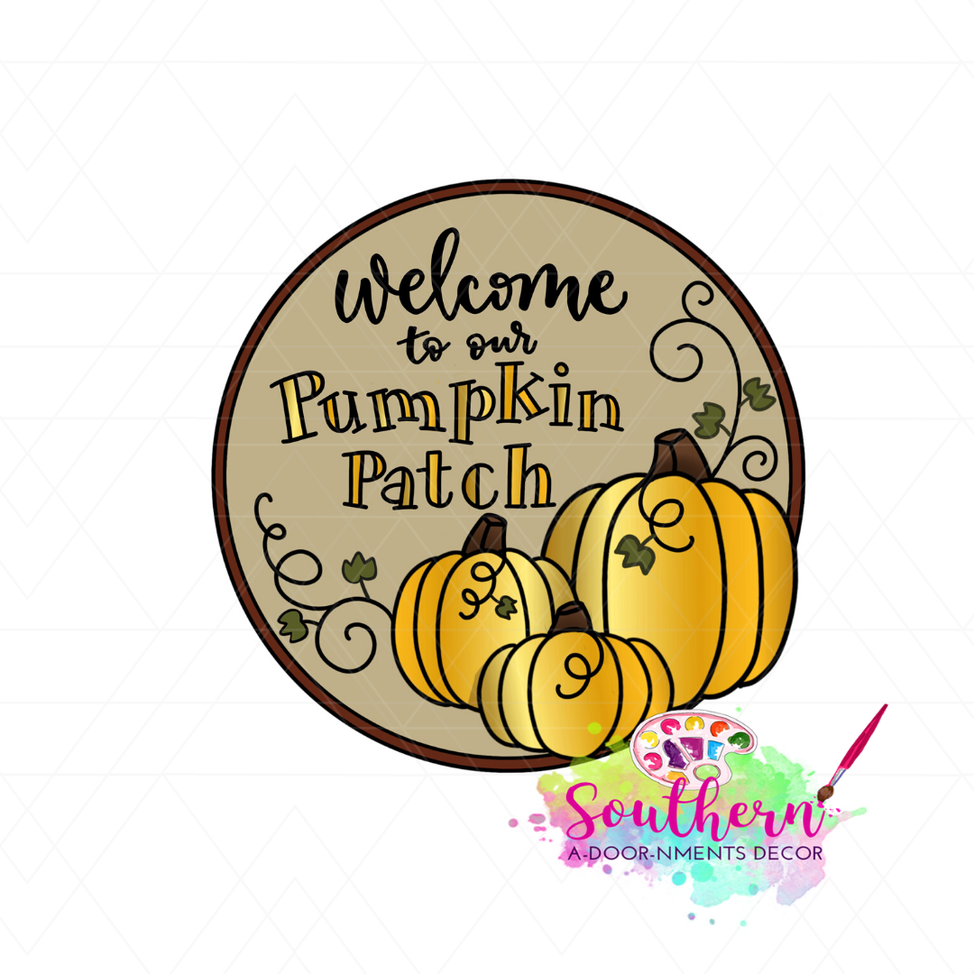 Pumpkin Patch Template & Digital Cut File