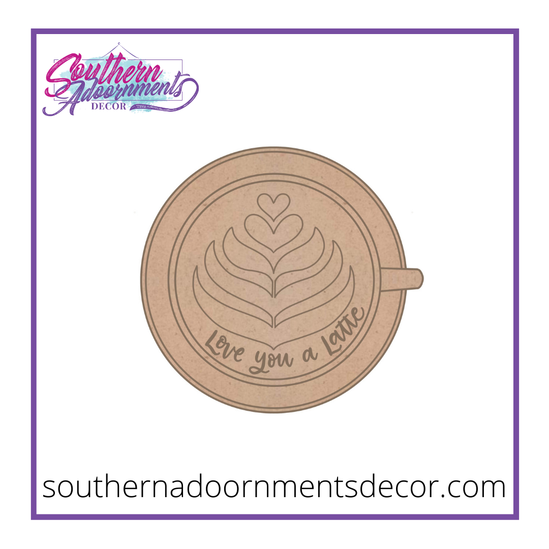Love You A Latte Blank