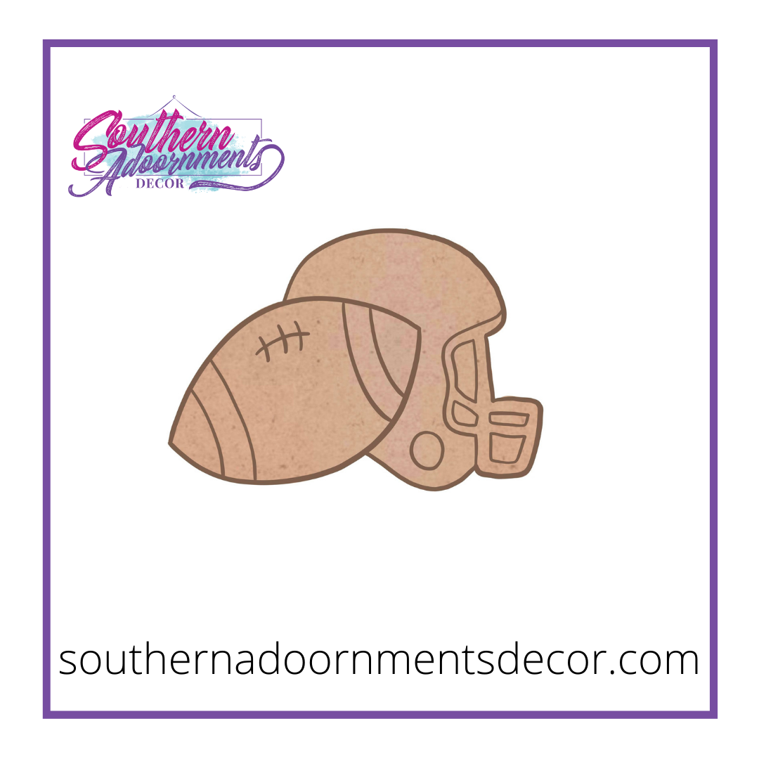 Helmet with Football Blank