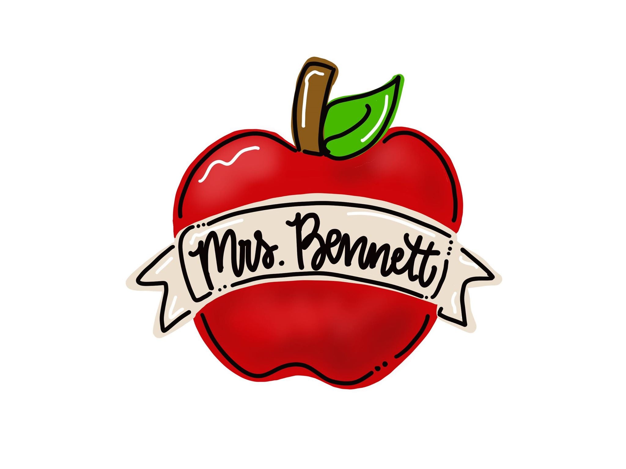 Apple Banner Wooden BLANK