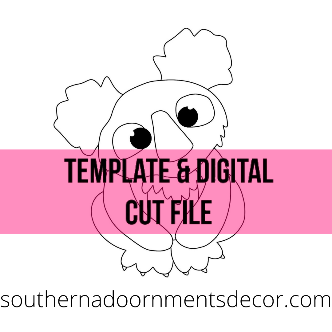 Baby Koala Template & Digital Cut File