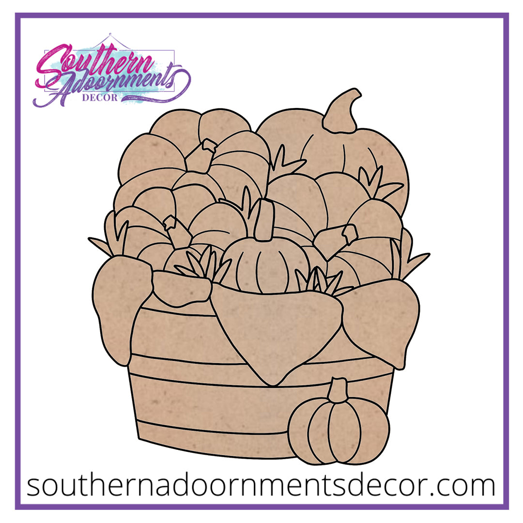Basket of Pumpkins Blank