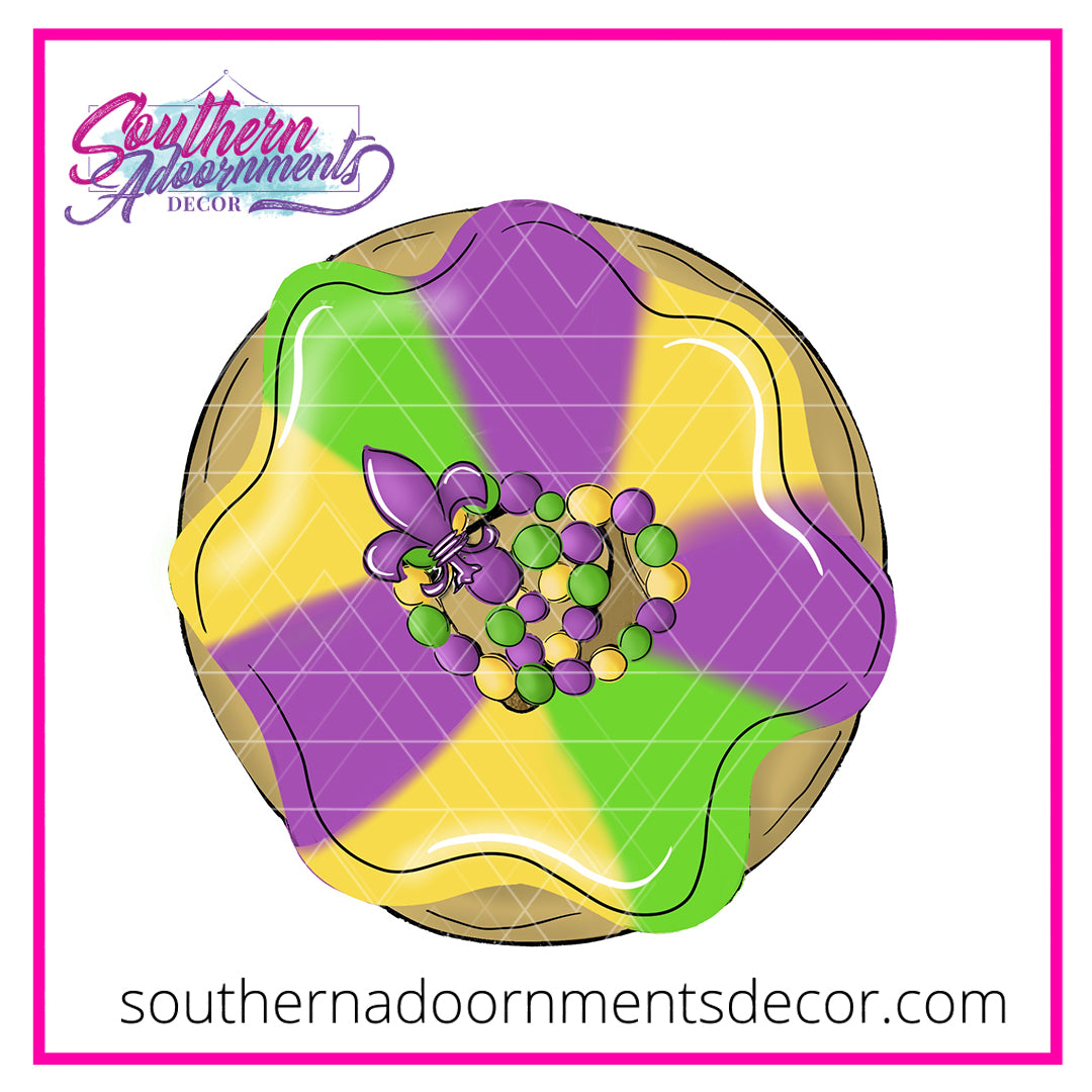 Big King Cake Template Digital Cut File Southern Adoornments Decor Big King Cake Template Digital Cut File Southern Adoornments Decor