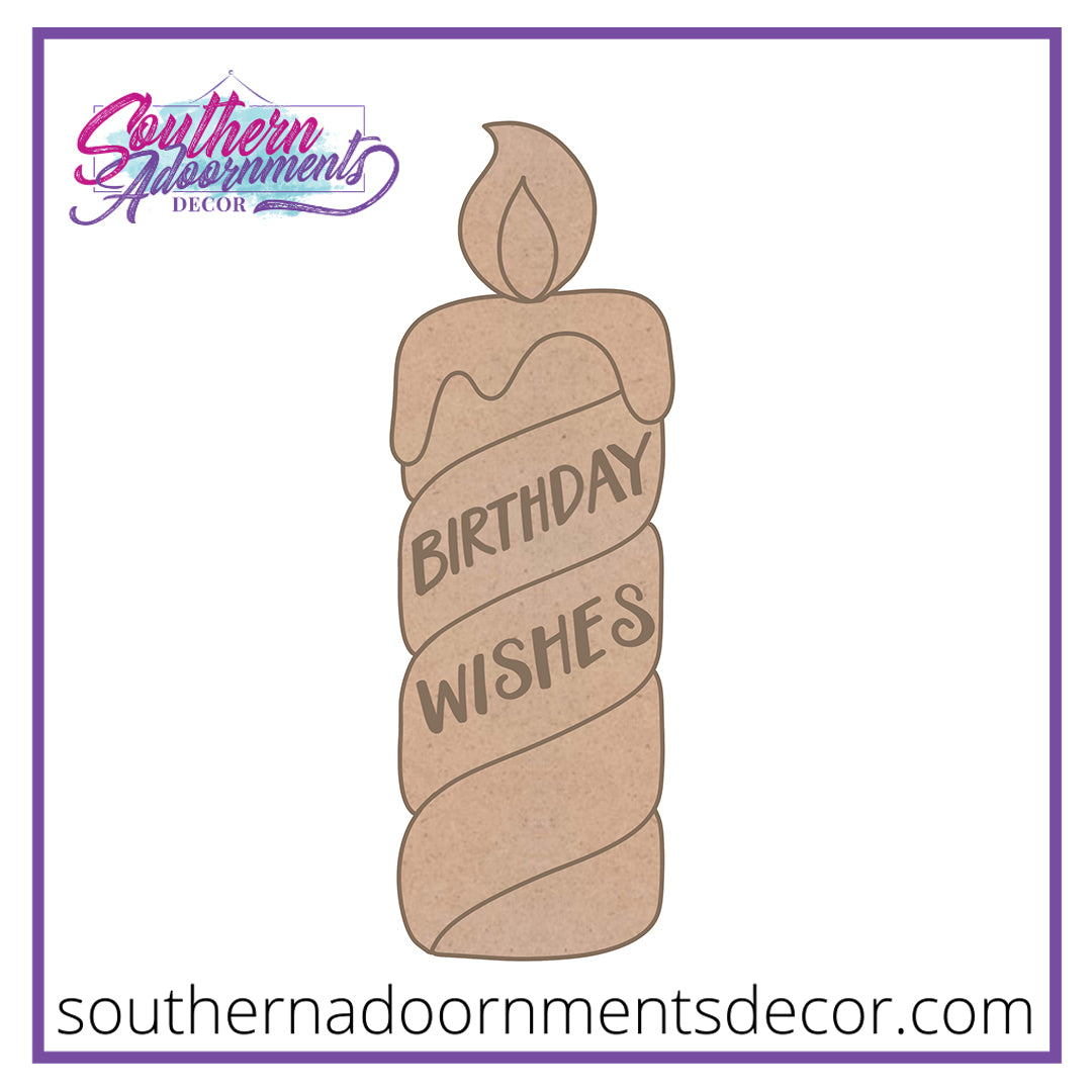 Birthday Candle Blank